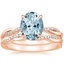 14K Rose Gold Petite Twisted Vine Diamond Bridal Set (1/4 ct. tw.)