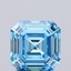 1.61 Ct. Fancy Vivid Blue Asscher Lab Grown Diamond
