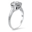 The Flossie Ring, smalltop view on a hand