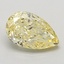 1.36 Ct. Fancy Intense Yellow Pear Lab Grown Diamond