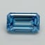 1.50 Ct. Fancy Vivid Blue Emerald Lab Grown Diamond