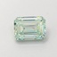 0.72 Ct. Fancy Intense  Green Emerald Lab Grown Diamond