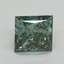 1.26 Ct. Fancy Vivid Pacific Green Princess Lab Grown Diamond