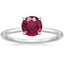 18K White Gold Lumiere Diamond Ring, smalltop view