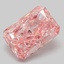 4.10 Ct. Fancy Vivid  Pink Radiant Lab Grown Diamond