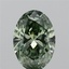 2.01 Ct. Fancy Vivid Green Oval Lab Grown Diamond