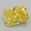 0.63 Ct. Fancy Vivid  Yellow Radiant Lab Grown Diamond