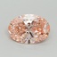 3.01 Ct. Fancy Vivid Pink Oval Lab Grown Diamond