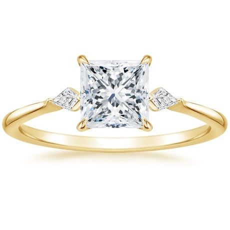 18K Yellow Gold Cometa Diamond Bridal Set