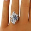 The Echavaria Ring, smalltop view on a hand