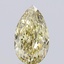 2.57 Ct. Fancy Yellow Pear Lab Grown Diamond