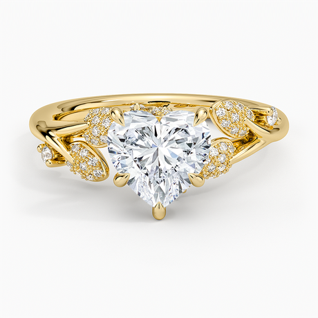 18K Yellow Gold Canopy Diamond Ring