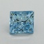 1.15 Ct. Fancy Vivid Blue Princess Lab Grown Diamond