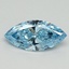 1.00 Ct. Fancy Vivid Blue Marquise Lab Grown Diamond