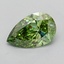 1.09 Ct. Fancy Vivid  Green Pear Lab Grown Diamond