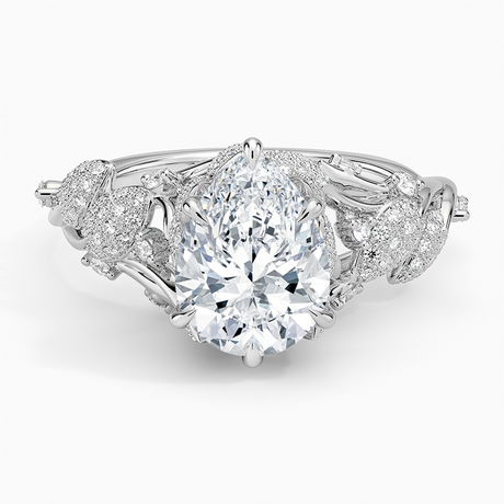 18K White Gold Luxe Canopy Diamond Ring