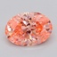 2.03 Ct. Fancy Vivid  Pink Oval Lab Grown Diamond