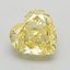 1.51 Ct. Fancy Intense  Yellow Heart Lab Grown Diamond