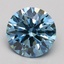 2.03 Ct. Fancy Vivid Blue Round Lab Grown Diamond