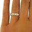 The Clarabelle Ring, smalltop view on a hand