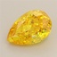 1.57 Ct. Fancy Vivid Yellow Pear Lab Grown Diamond