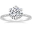 Platinum Viviana Three-Quarter Coverage Six-Prong Diamond Ring (1/3 ct. tw.), smalltop view