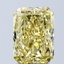 3.09 Ct. Fancy Vivid Yellow Radiant Lab Grown Diamond