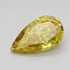 1.73 Ct. Fancy Vivid Yellow Pear Lab Grown Diamond