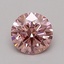 0.50 Ct. Fancy Vivid Pink Round Lab Grown Diamond