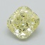 1.09 Ct. Fancy Yellow Cushion Lab Grown Diamond