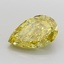 1.51 Ct. Fancy Intense Yellow Pear Lab Grown Diamond