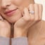 18K White Gold Sienna Halo Three-Quarter Coverage Diamond Ring (3/4 ct. tw.), smalladditional view 2