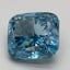11.11 Ct. Fancy Vivid Blue Cushion Lab Grown Diamond