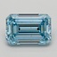 3.00 Ct. Fancy Vivid  Blue Emerald Lab Grown Diamond