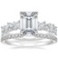 18K White Gold Marianne Diamond Ring with Luxe Sia Diamond Open Ring (1/5 ct. tw.)