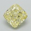1.23 Ct. Fancy Intense Yellow Cushion Lab Grown Diamond