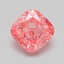 1.02 Ct. Fancy Vivid Pink Cushion Lab Grown Diamond