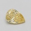 0.59 Ct. Fancy Vivid Yellow Pear Lab Grown Diamond
