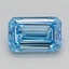 2.01 Ct. Fancy Vivid  Blue Emerald Lab Grown Diamond