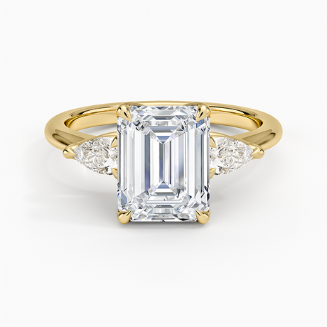 Fleur Three Stone Diamond Ring