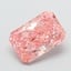 2.09 Ct. Fancy Vivid  Pink Radiant Lab Grown Diamond