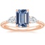 14K Rose Gold Adorned Opera Three Stone Diamond Ring (1/2 ct. tw.), smalltop view