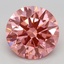2.64 Ct. Fancy Vivid Pink Round Lab Grown Diamond