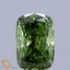 0.98 Ct. Fancy Vivid  Green Cushion Lab Grown Diamond