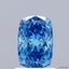1.15 Ct. Fancy Vivid  Blue Cushion Lab Grown Diamond