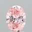 2.00 Ct. Fancy Vivid Pink Oval Lab Grown Diamond