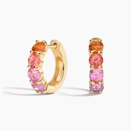 Luxe Sunset Ombre Hoop Earrings