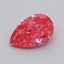 0.32 Ct. Fancy Vivid  Pink Pear Lab Grown Diamond