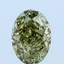 1.09 Ct. Fancy Yellow Green Oval Lab Grown Diamond