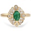 Retro Emerald Vintage Ring